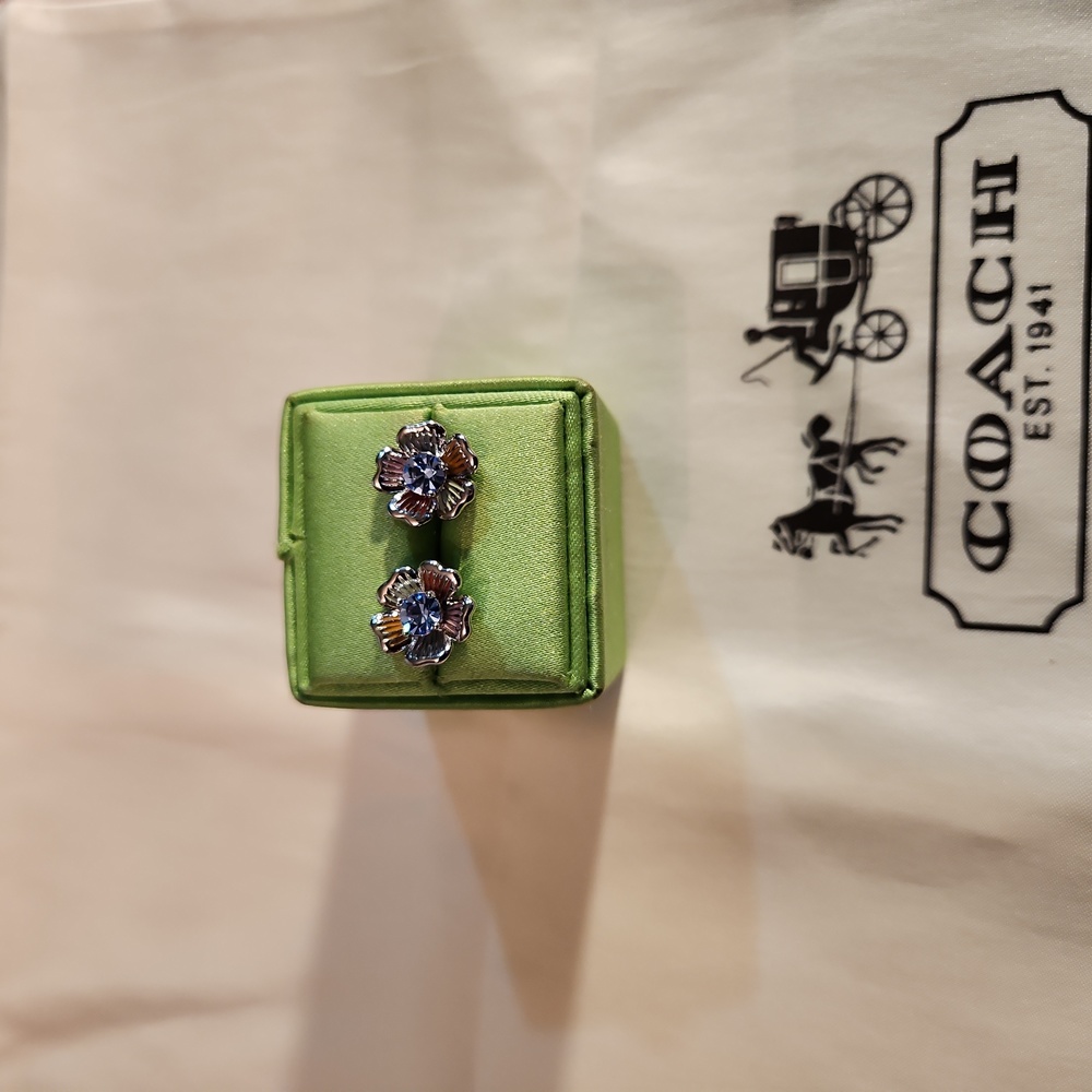 Double purpose coach earrings